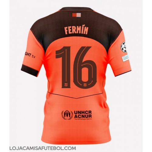 Camisa de Futebol Barcelona Fermin Lopez #16 Equipamento Alternativo 2025-26 Manga Curta